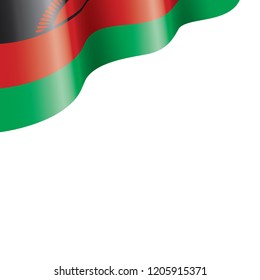 Malawi flag, vector illustration on a white background