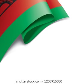 Malawi flag, vector illustration on a white background