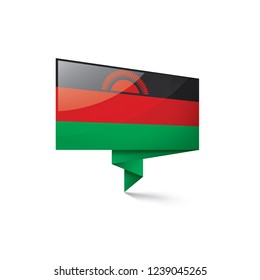 Malawi flag, vector illustration on a white background