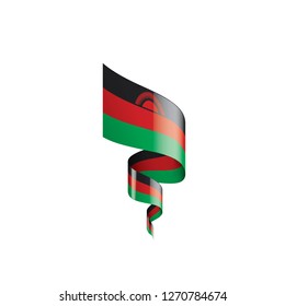 Malawi flag, vector illustration on a white background