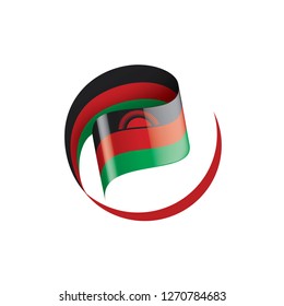 Malawi flag, vector illustration on a white background