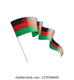 Malawi flag, vector illustration on a white background