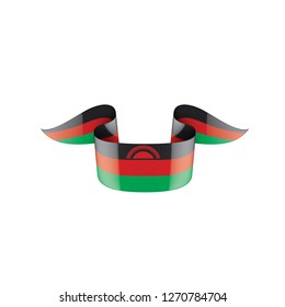 Malawi flag, vector illustration on a white background