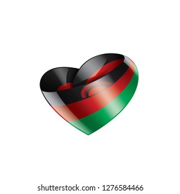 Malawi flag, vector illustration on a white background