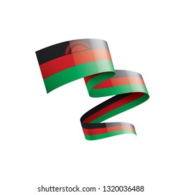 Malawi flag, vector illustration on a white background