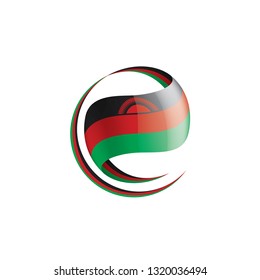 Malawi flag, vector illustration on a white background