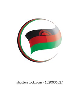 Malawi flag, vector illustration on a white background