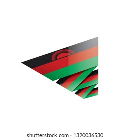 Malawi flag, vector illustration on a white background