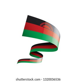 Malawi flag, vector illustration on a white background