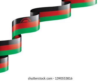 Malawi flag, vector illustration on a white background