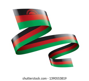 Malawi flag, vector illustration on a white background