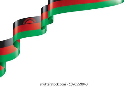 Malawi flag, vector illustration on a white background