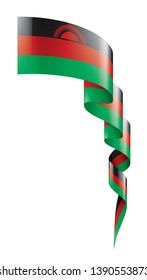 Malawi flag, vector illustration on a white background