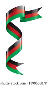 Malawi flag, vector illustration on a white background