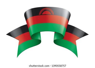 Malawi flag, vector illustration on a white background