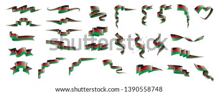 Malawi flag, vector illustration on a white background