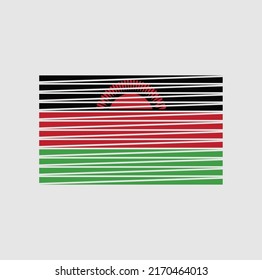 Malawi Flag Vector. National Flag