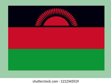 Malawi Flag Vector,flag of malawi
