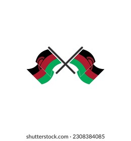 Malawi flags icon set, Malawi independence day icon set vector sign symbol