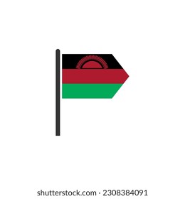 Malawi flags icon set, Malawi independence day icon set vector sign symbol
