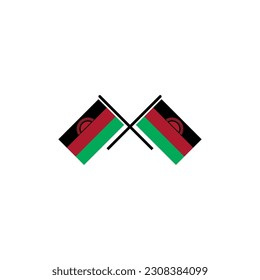 Malawi flags icon set, Malawi independence day icon set vector sign symbol