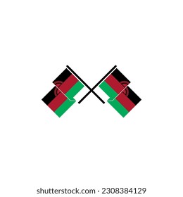 Malawi flags icon set, Malawi independence day icon set vector sign symbol