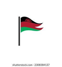 Malawi flags icon set, Malawi independence day icon set vector sign symbol