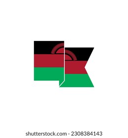 Banderas de Malawi conjunto de iconos, símbolo del símbolo del vector del día de la independencia de Malawi