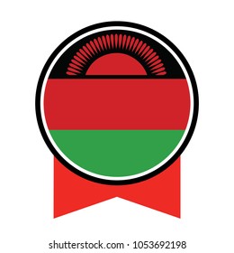 Malawi icon circle isolated on white background. Lilongwe icon vector illustration.