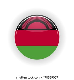 Malawi icon circle isolated on white background. Lilongwe icon vector illustration