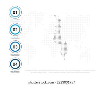 Malawi Karte von Punkten grau für die Präsentation. Kreatives Konzept für Infografik.