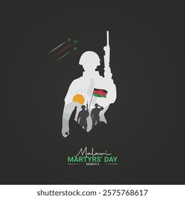 Malawi Martyrs Day Creative Design. Martyrs Day Poster, vector, illustration, March 3.