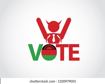 Malawi Podium Corrupt Politician Celebrate Speech Vote