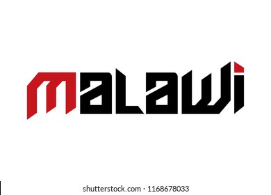 Malawi typography design vector, for t-shirt, poster and other uses