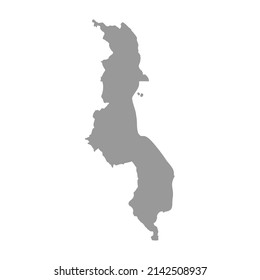Malawi vector country map silhouette