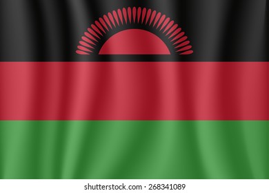 Malawi waving flag