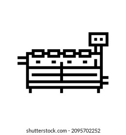 malaxer machines line icon vector. malaxer machines sign. isolated contour symbol black illustration