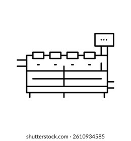 malaxer machines line icon vector. malaxer machines sign. isolated contour symbol black illustration
