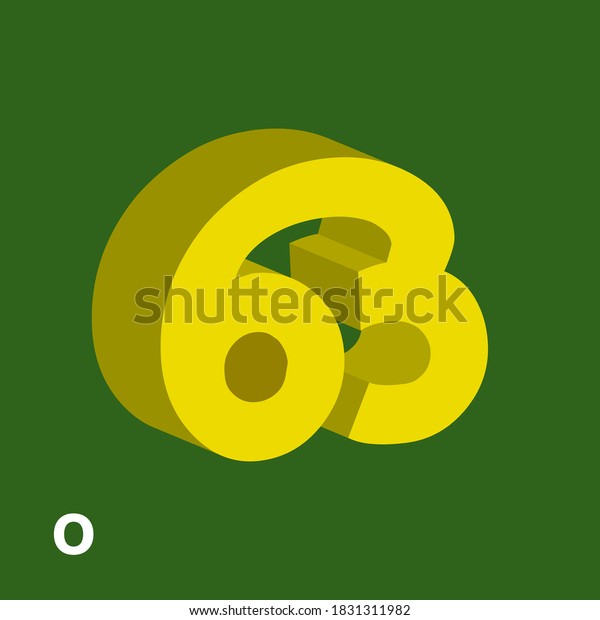 Malayalam Alphabet Letter 3d Shape O Stock Vector Royalty Free 1831311982