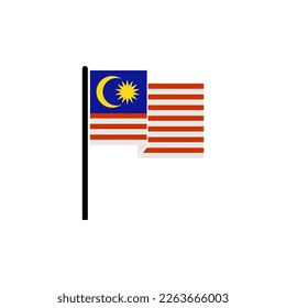 Malayasia flag icon set, Malaysia independence day icon set vector sign symbol