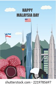 MALAYSIA BUILDING FEATURE SABAH MALAYAM TAPIR RAFFLESIA