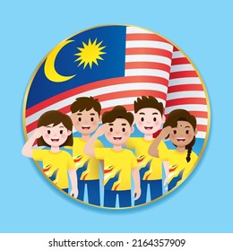 Malaysia Celebrated 65th Merdeka Day With Malay, Chinese, Indian, Iban And Kadazan