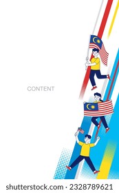 Malaysia Celebrates 66th Merdeka Day Poster