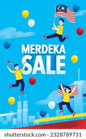 Malaysia Celebrates 66th Merdeka Day Poster