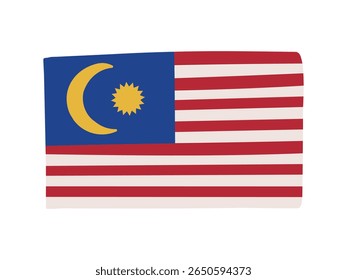 Malaysia country flag illustration material