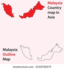 malaysia Country map in Asia