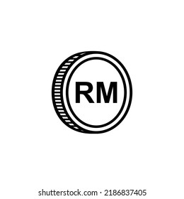 Malaysia Currency Symbol, Malaysian Ringgit Icon, MYR Sign. Vector Illustration 