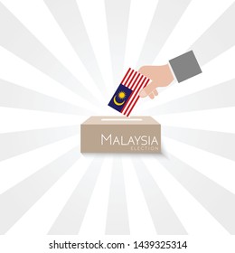 Malaysia Elections Vote Box Vector