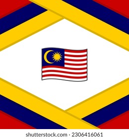 Malaysia Flag Abstract Background Design Template. Malaysia Independence Day Banner Social Media Post. Malaysia Template