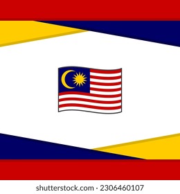 Malaysia Flag Abstract Background Design Template. Malaysia Independence Day Banner Social Media Post. Malaysia Vector